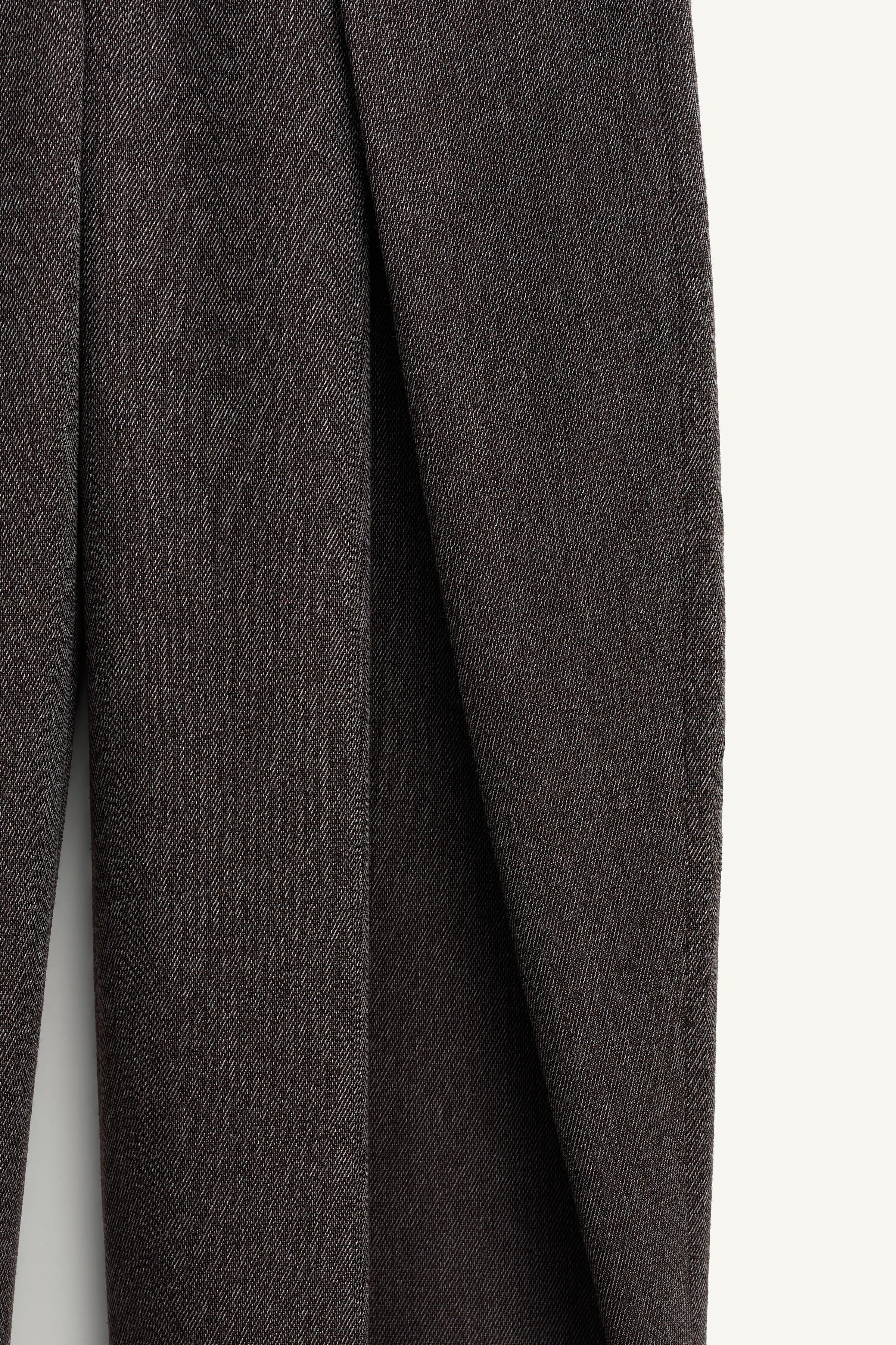 LIMITED EDITION WOOL BLEND VOLUME PLEATED PANTS